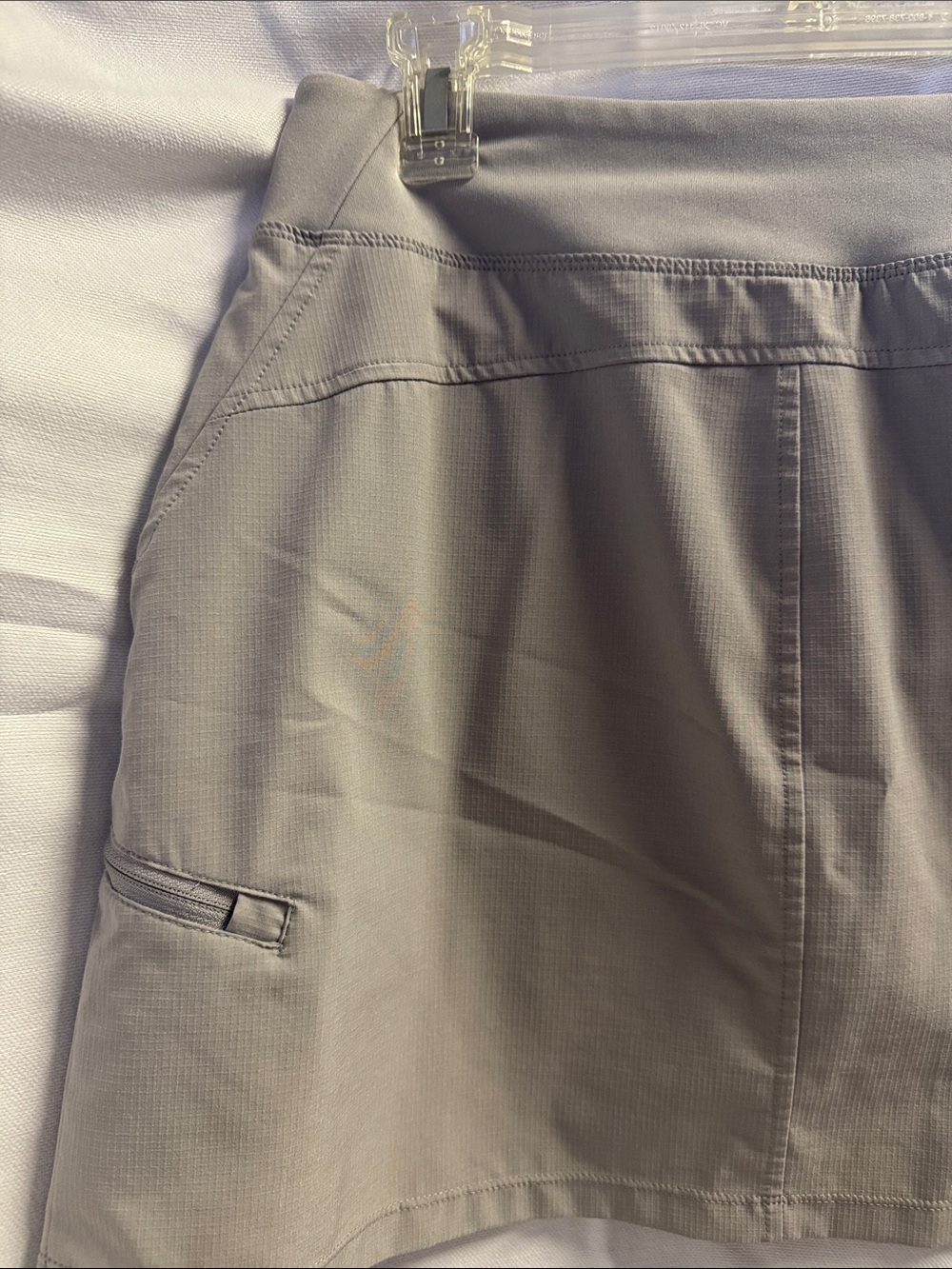 Orvis Light Gray Active Skort Sport Golf Tennis Pickleball Activewear Size S - Picture 7 of 13